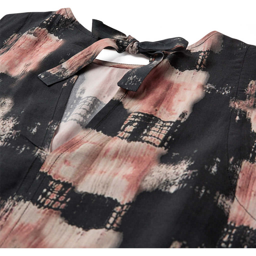 Nolia ærmeløs top / 100294 - Rose Black Print