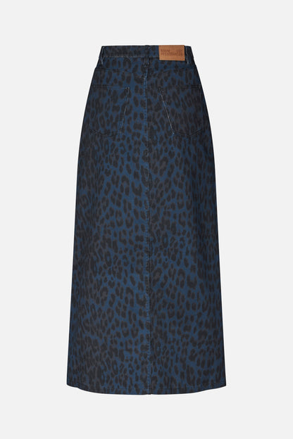SIGGE SKIRT | Blue Leopard