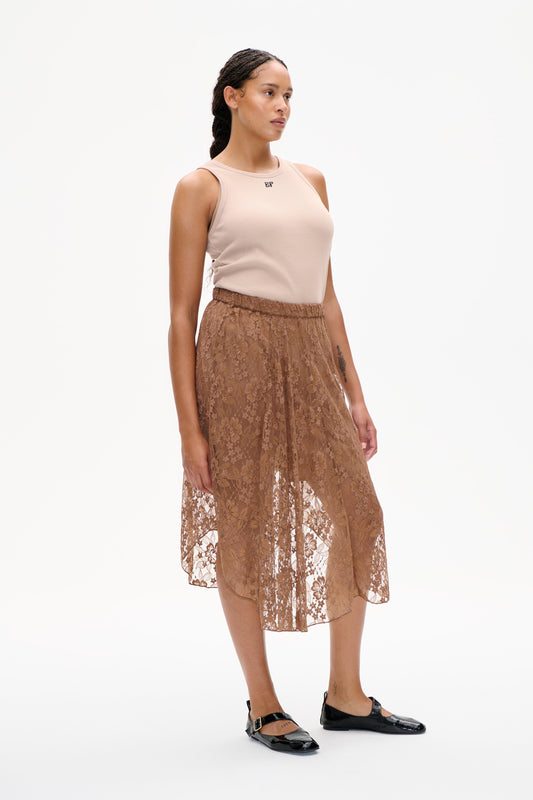 SELMO SKIRT | Mocha Camel