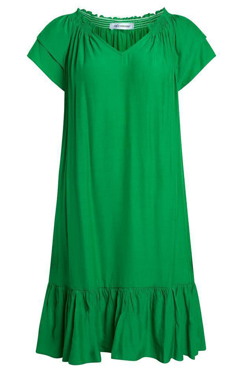 Sunrise Cropped Dress | Green | Kjole fra Co'couture