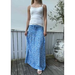 Juan Small Flower Skirt Dress- Blue