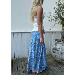 Juan Small Flower Skirt Dress- Blue